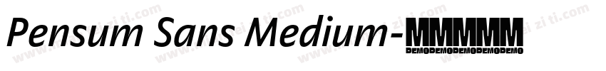 Pensum Sans Medium字体转换